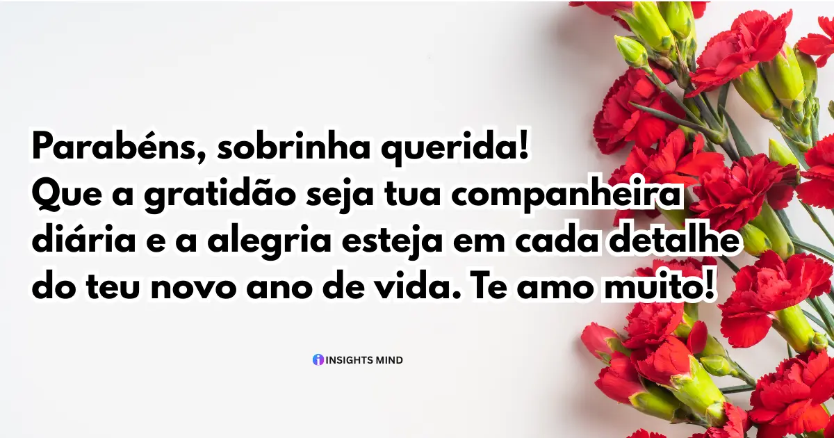 Mensagens de parabéns para sobrinha — Frase 8