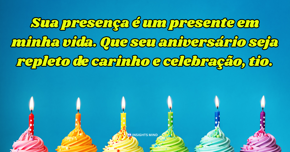 Mensagem de aniversário para Tio