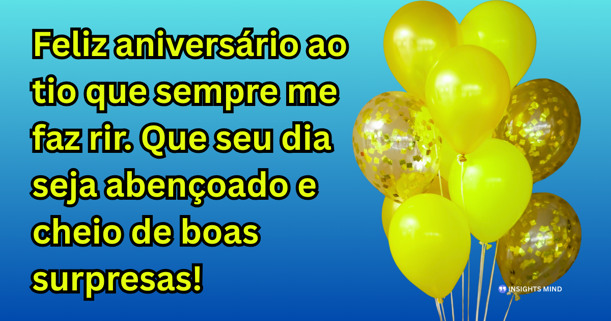 Mensagem de aniversário para Tio