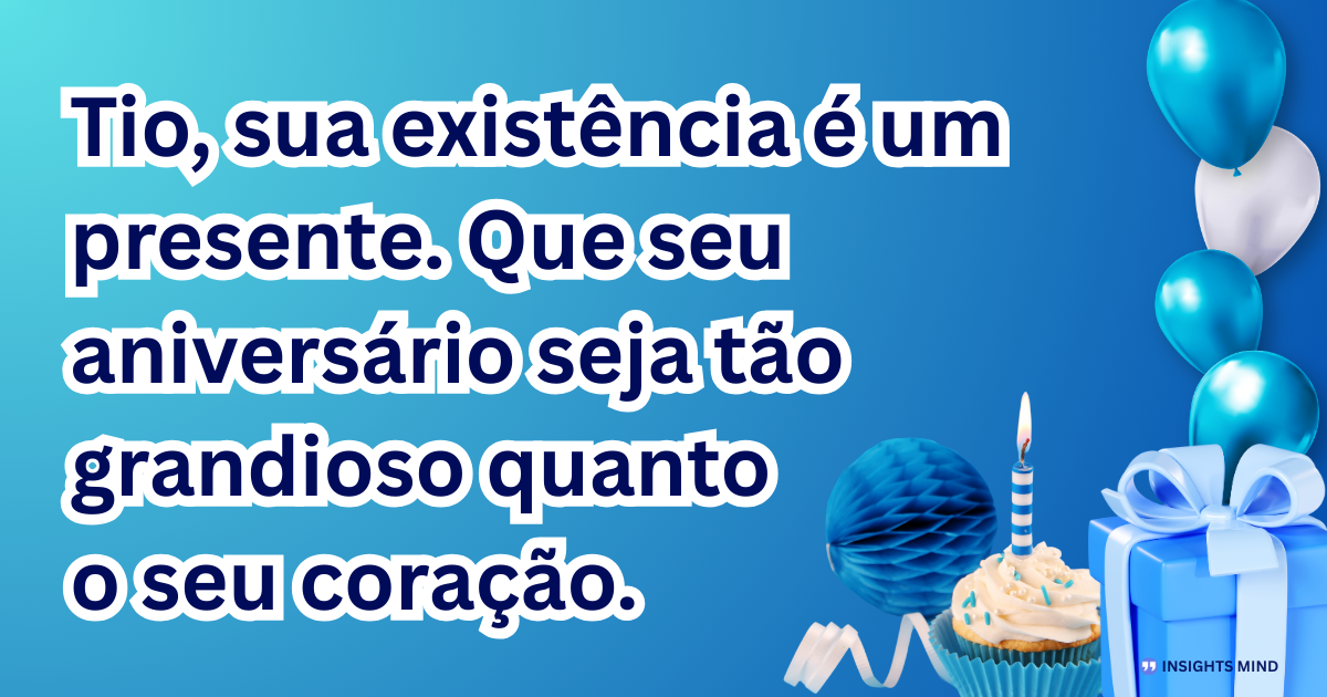 Mensagem de aniversário para Tio