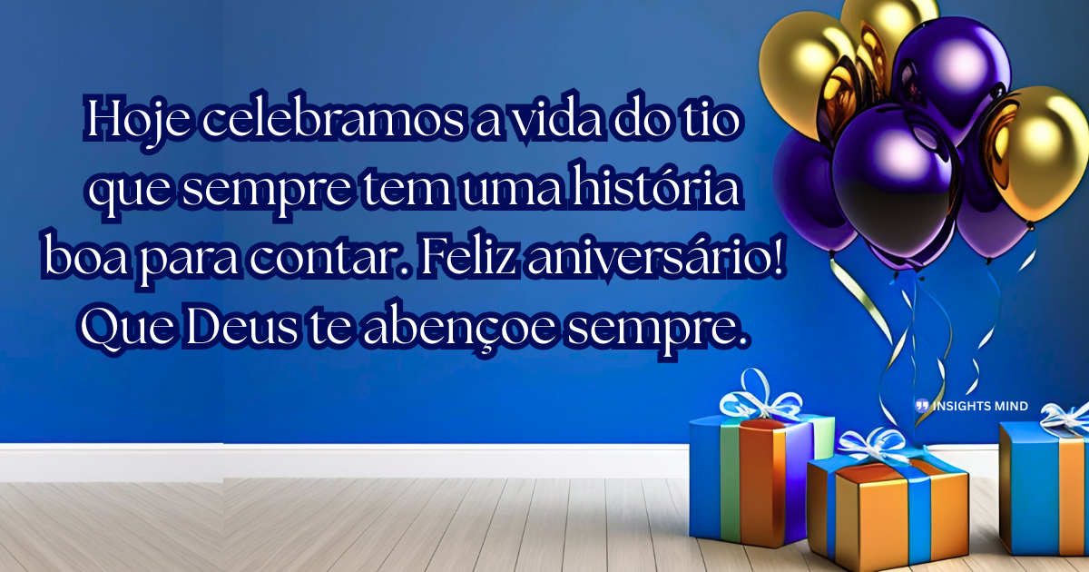 Mensagem de aniversário para Tio