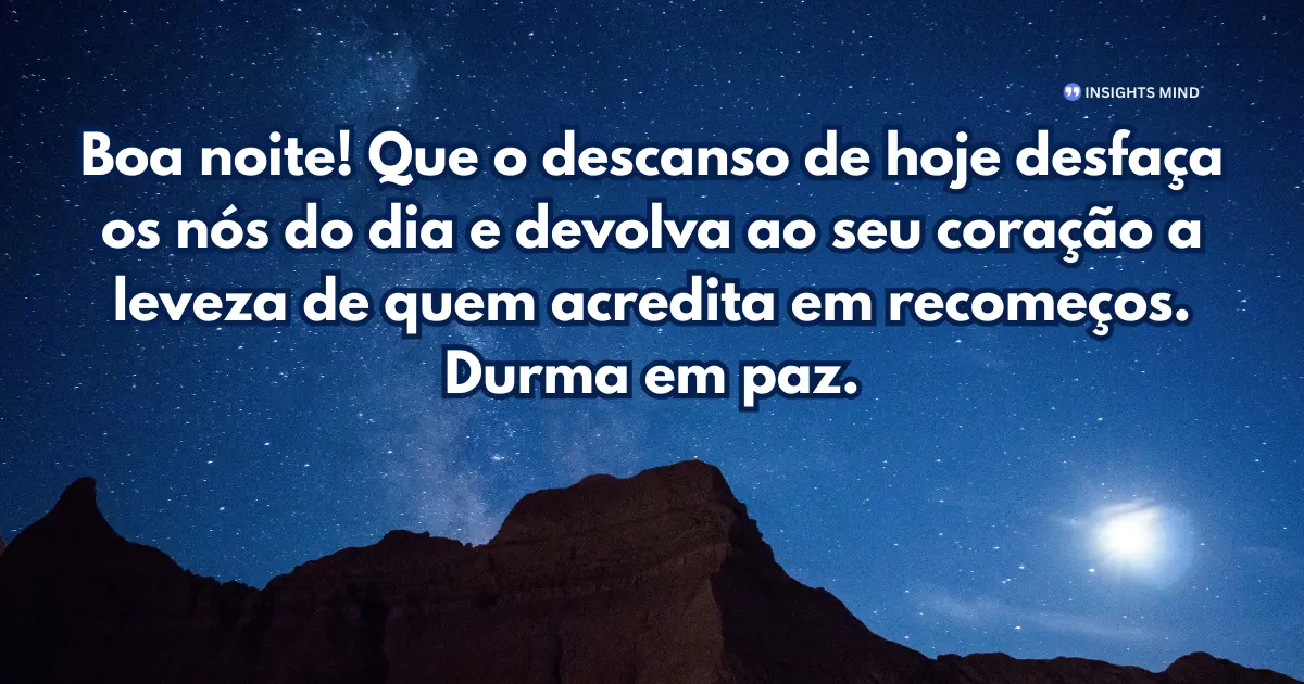 Mensagem de Boa Noite — Frase 11