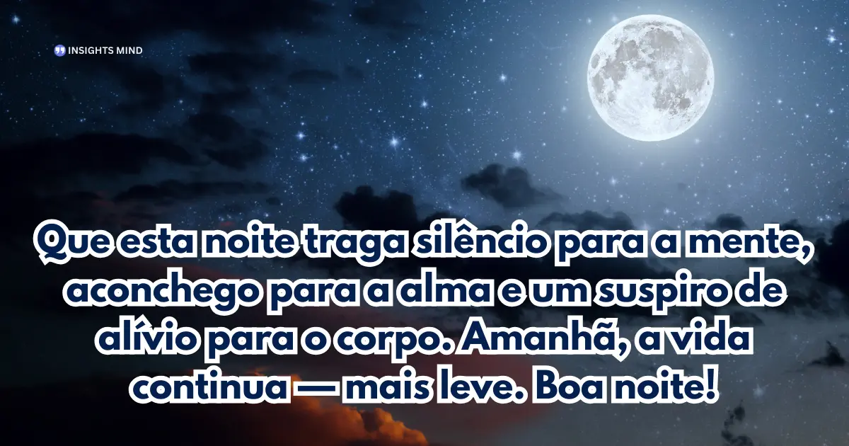 Mensagem de Boa Noite — Frase 12