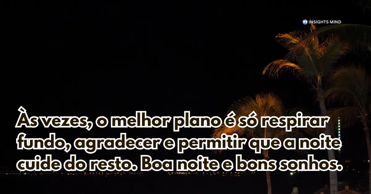 Mensagem de Boa Noite — Frase 13