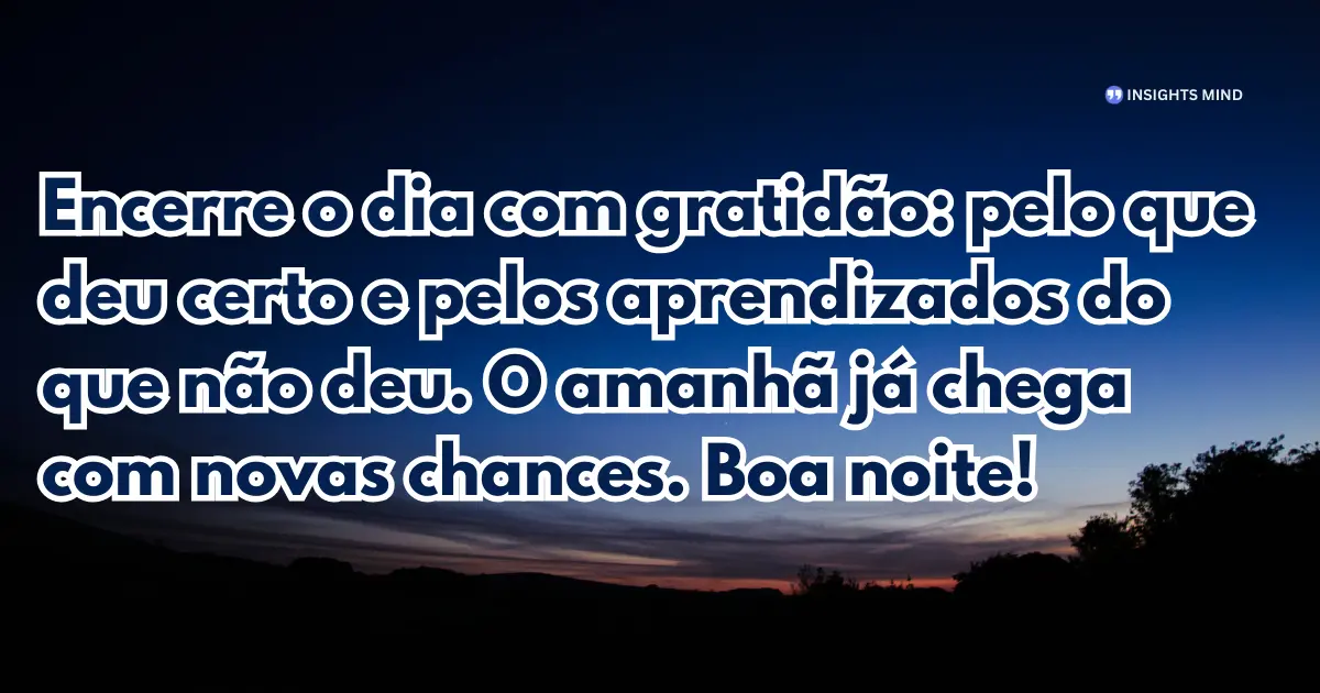 Mensagem de Boa Noite — Frase 15