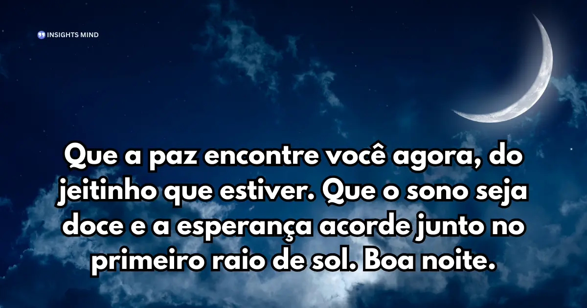Mensagem de Boa Noite — Frase 16