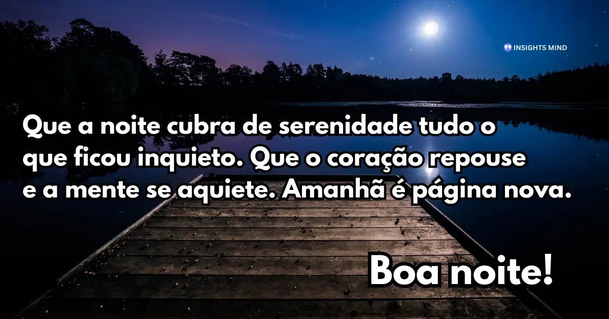 Mensagem de Boa Noite — Frase 18