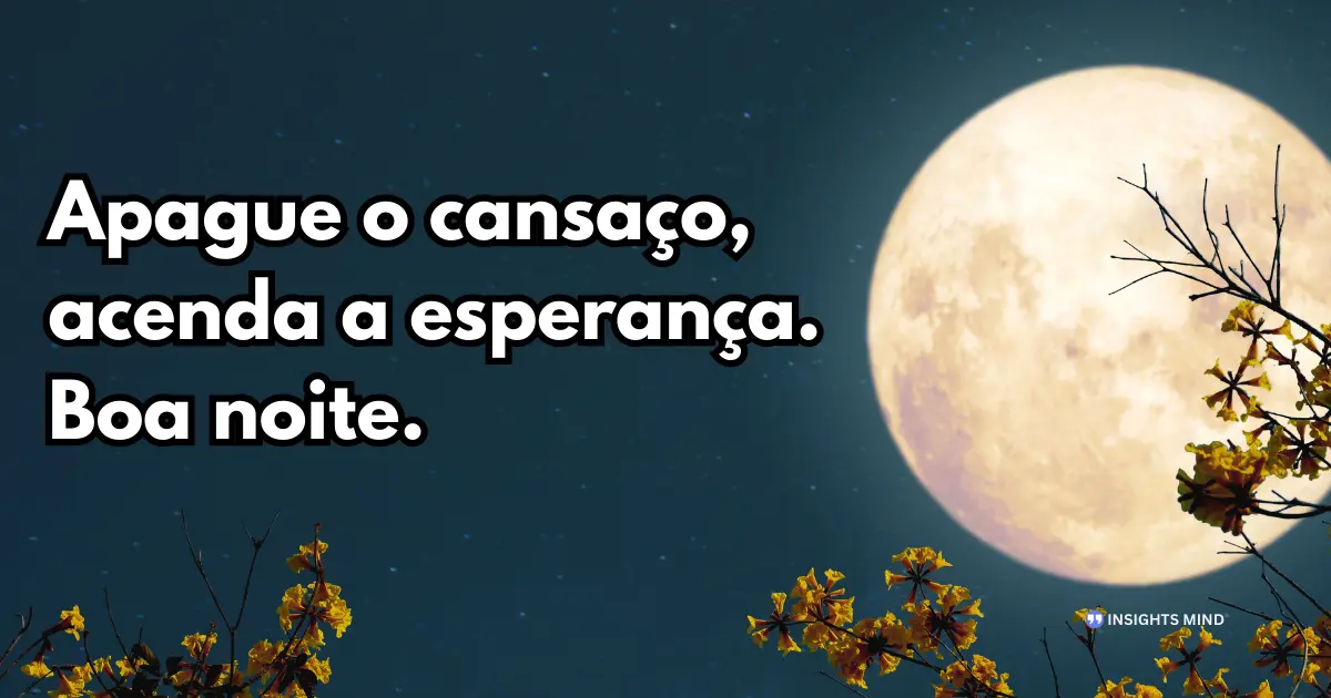 Mensagem de Boa Noite — Frase 2