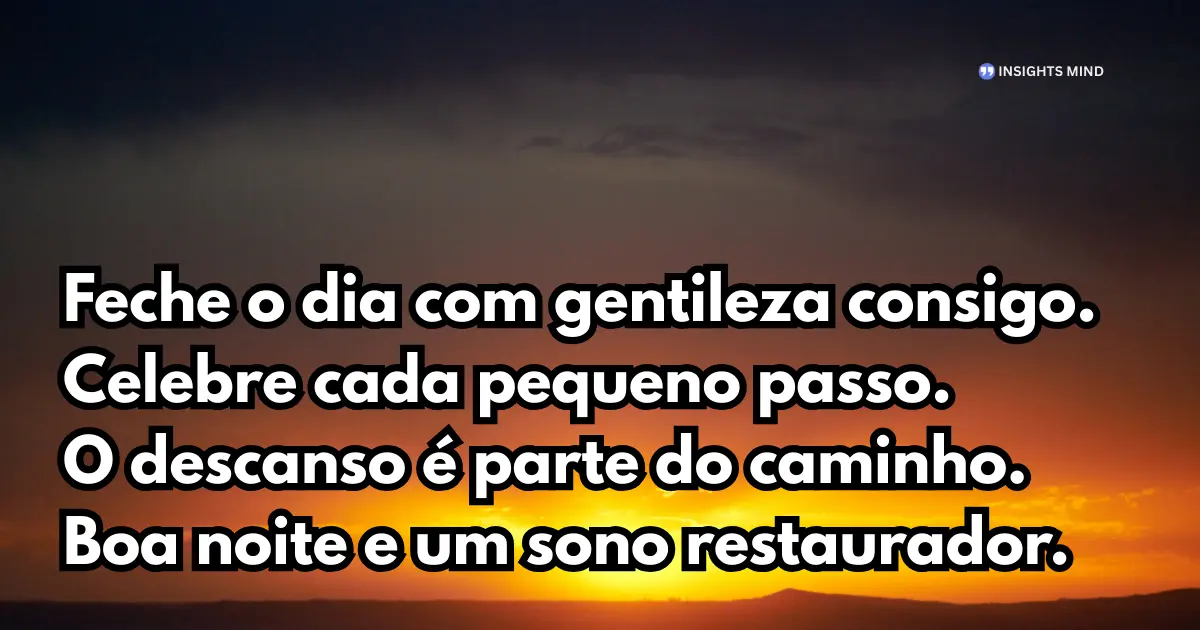 Mensagem de Boa Noite — Frase 20