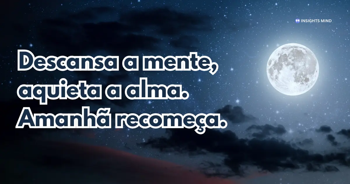 Mensagem de Boa Noite — Frase 4