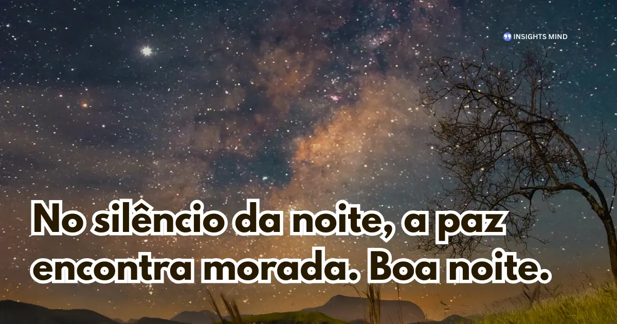 Mensagem de Boa Noite — Frase 7