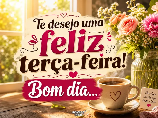 mensagem feliz terça feira bom dia