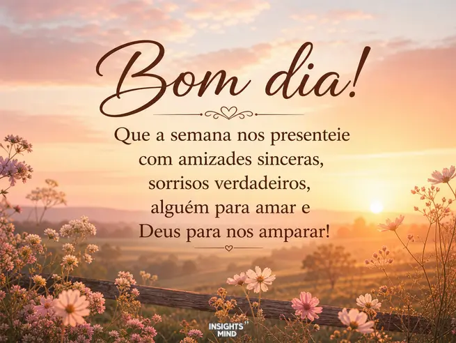 mensagem de bom dia feliz segunda feira