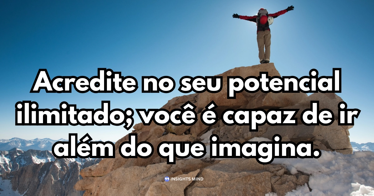 Frase positiva para o dia a dia