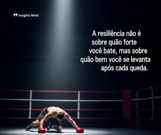 Frase de resiliência: A resiliência não é sobre quão forte você bate, mas sobre…