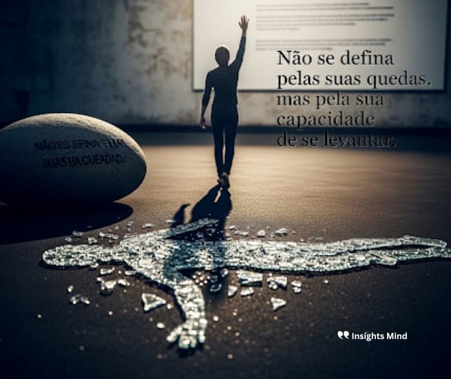 Frase de resiliência: Não se defina pelas suas quedas, mas pela sua capacidade de…