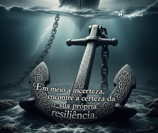 Frase de resiliência: Em meio à incerteza, encontre a certeza da sua própria…
