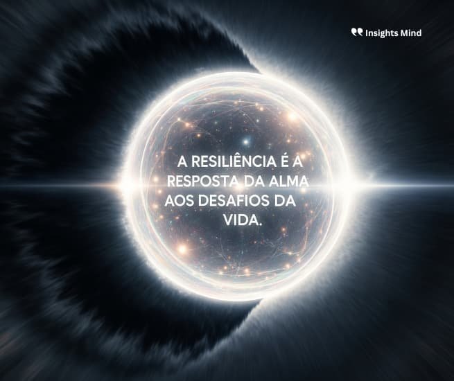 Frase de resiliência: A resiliência é a resposta da alma aos desafios da vida.
