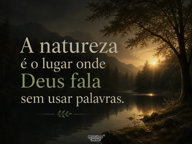 Frase sobre natureza e Deus