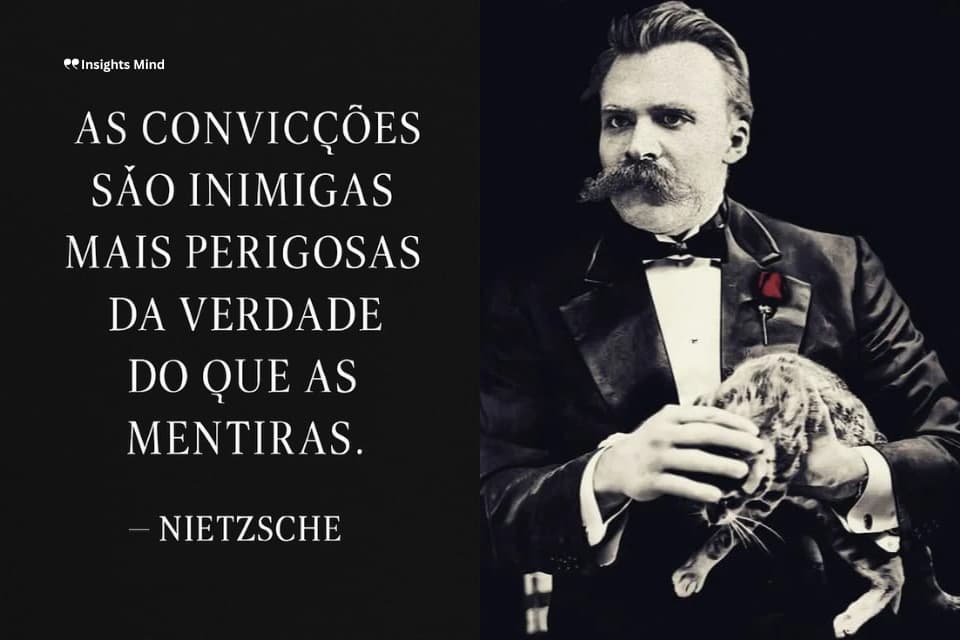 Frase de Nietzsche sobre convicções