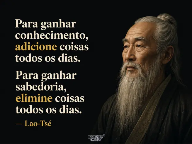Frase de Lao Tsé sobre sabedoria