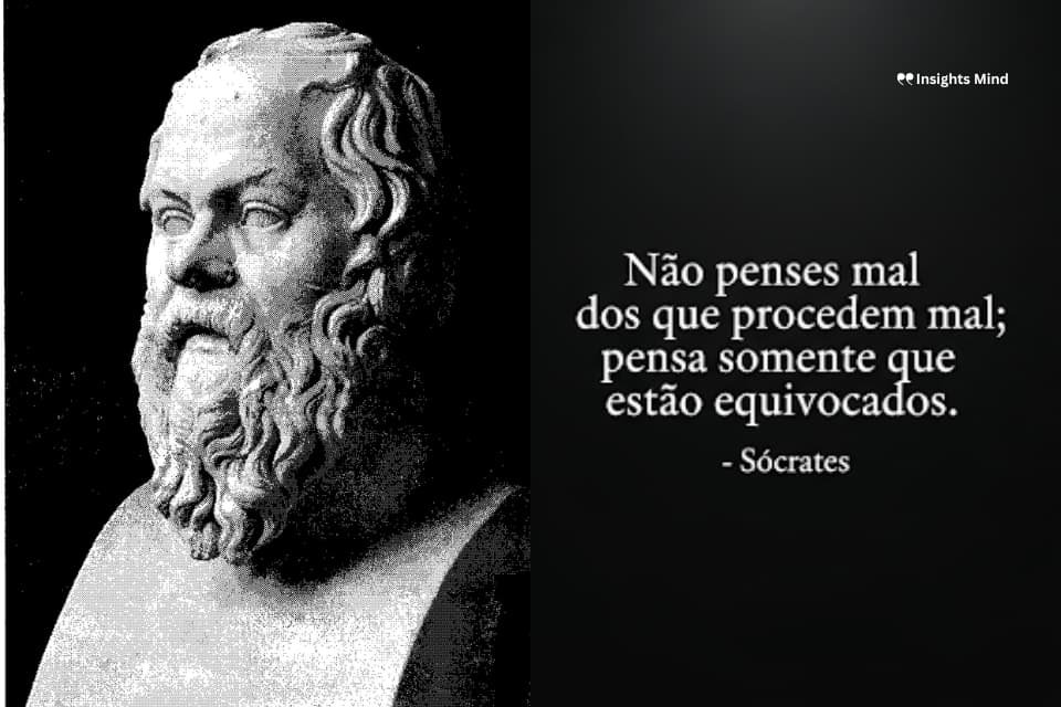 Frase de Sócrates sobre julgamento