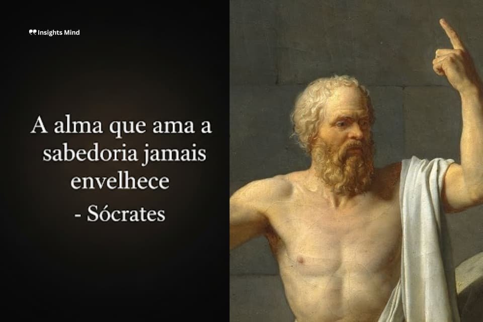 Frase de Sócrates sobre alma e sabedoria