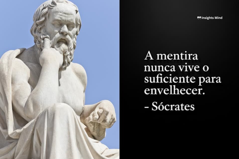 Frase de Sócrates sobre mentira