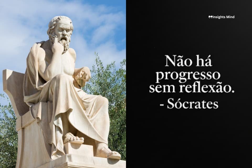 Frase de Sócrates sobre progresso