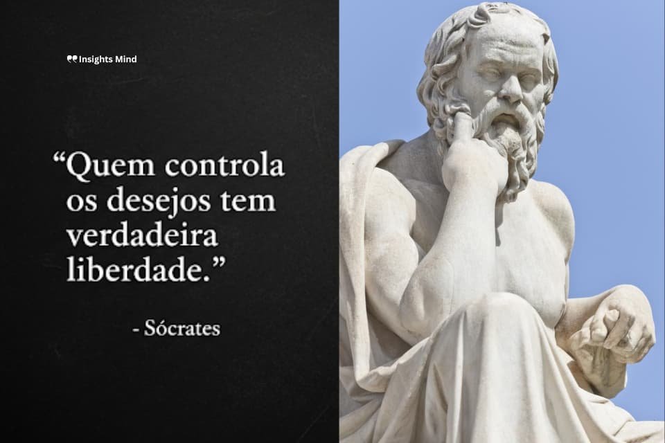 Frase de Sócrates sobre liberdade interior