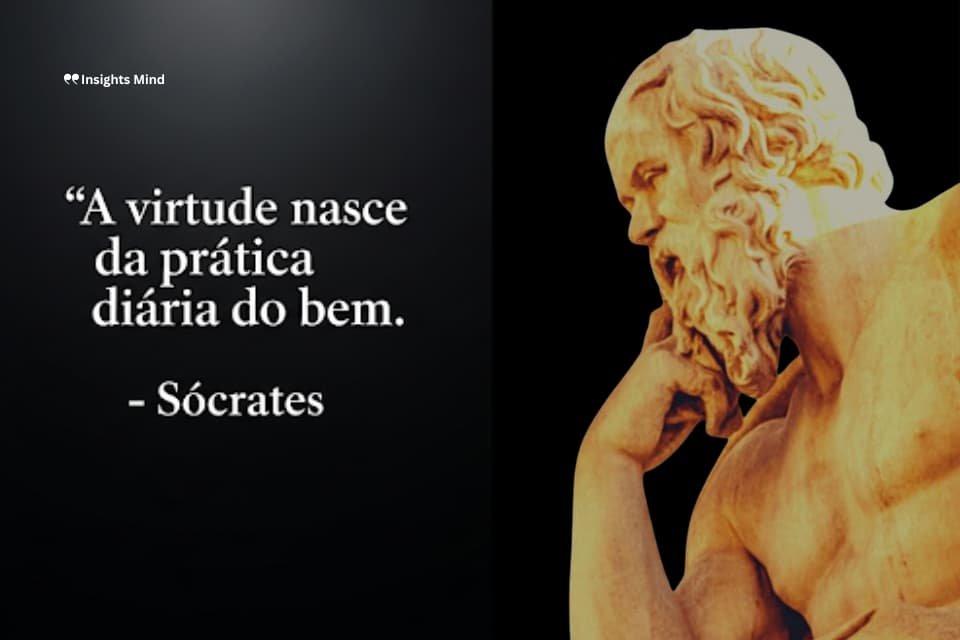 Frase de Sócrates sobre prática da virtude