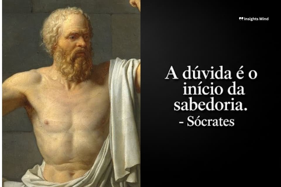 Frase de Sócrates sobre dúvida