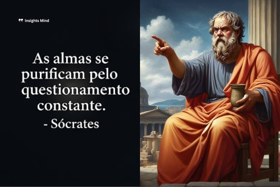Frase de Sócrates sobre purificação da alma