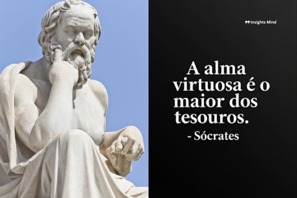 Frase de Sócrates sobre valor da alma