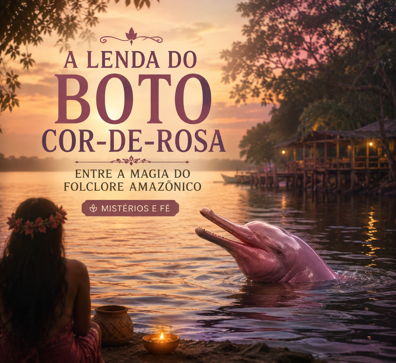 A lenda do boto-cor-de-rosa: entre a magia do folclore amazônico e os desafios da conservação